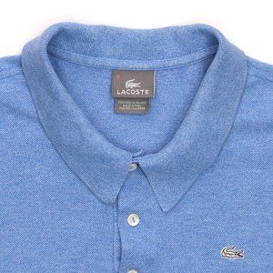 Men's Lacoste Short Sleeve Polo Shirt - Blue - Size (8) 3XL